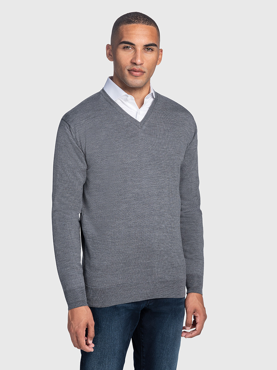Kingston Merino pullover, Grey