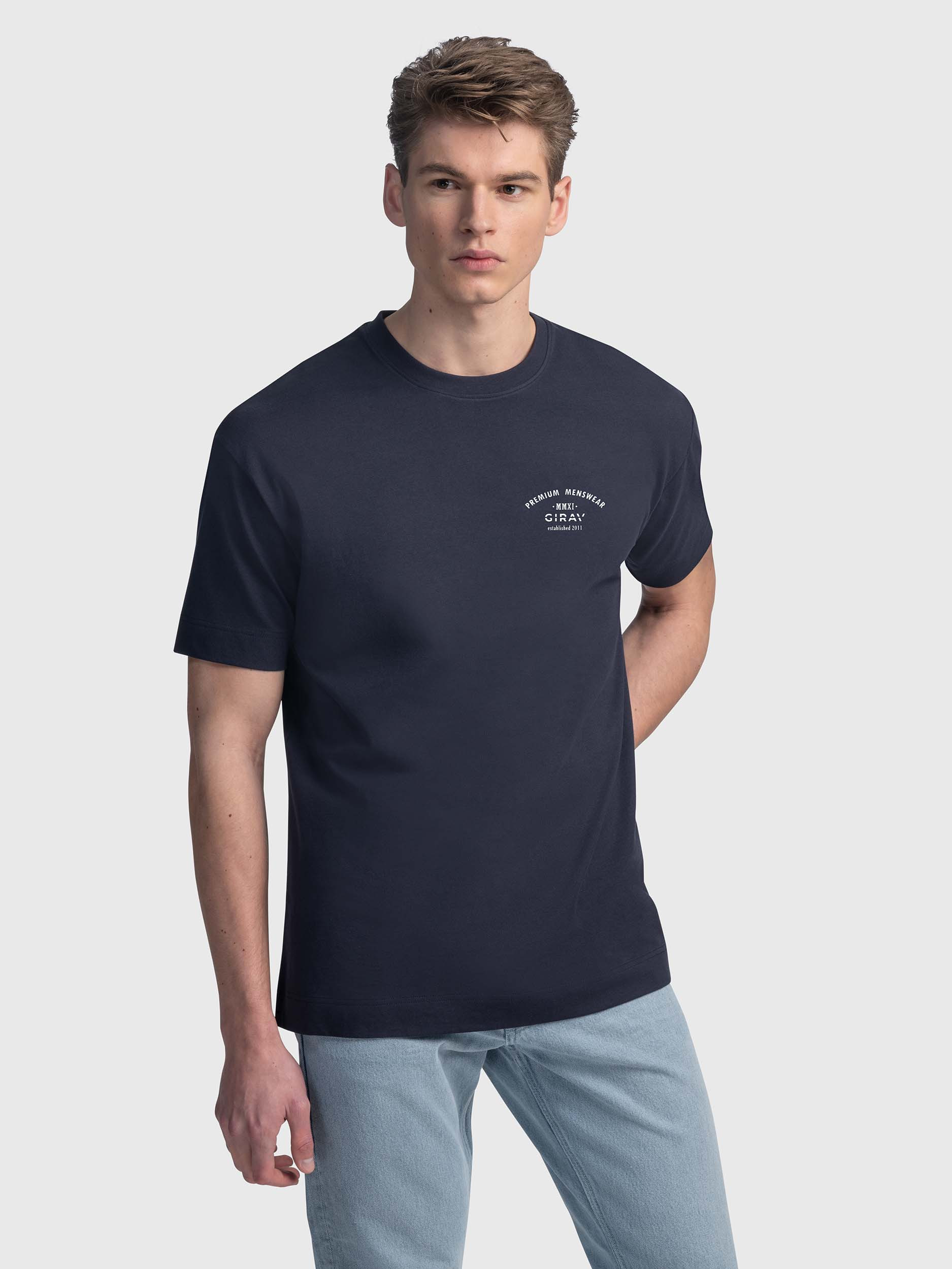 Ohio oversized logo T-shirt, Navy
