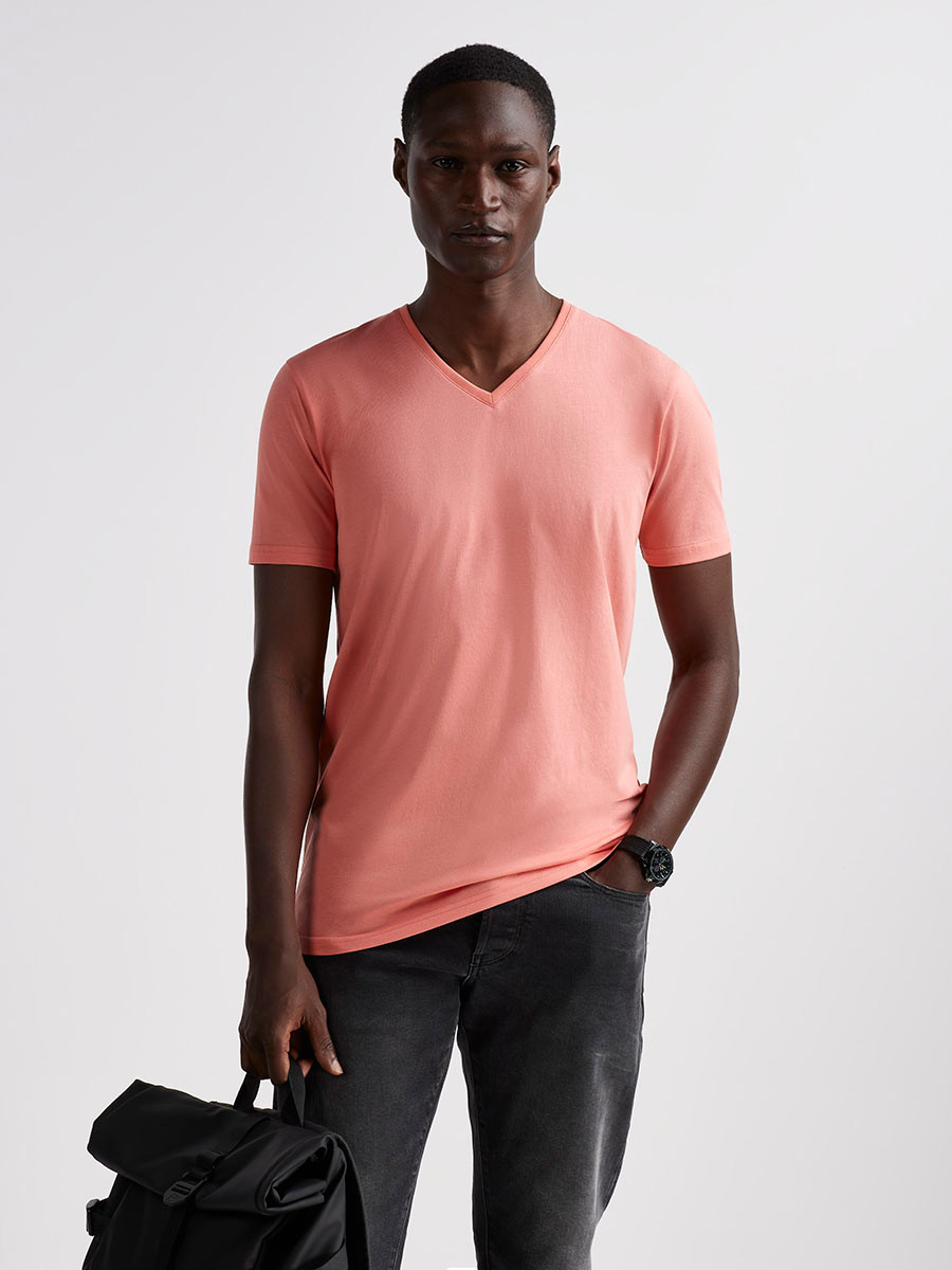 New York T-Shirt, 1er-Pack Bright Peach