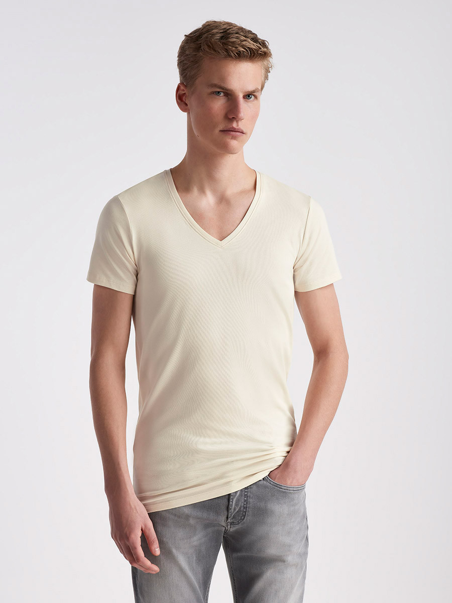 Sevilla T-Shirt, 2er-Pack - Natural White