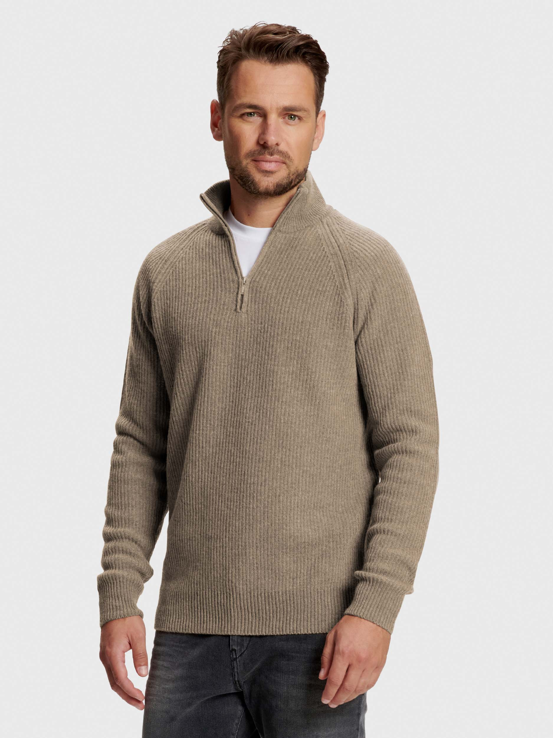 Riga Sweater, Brown melange