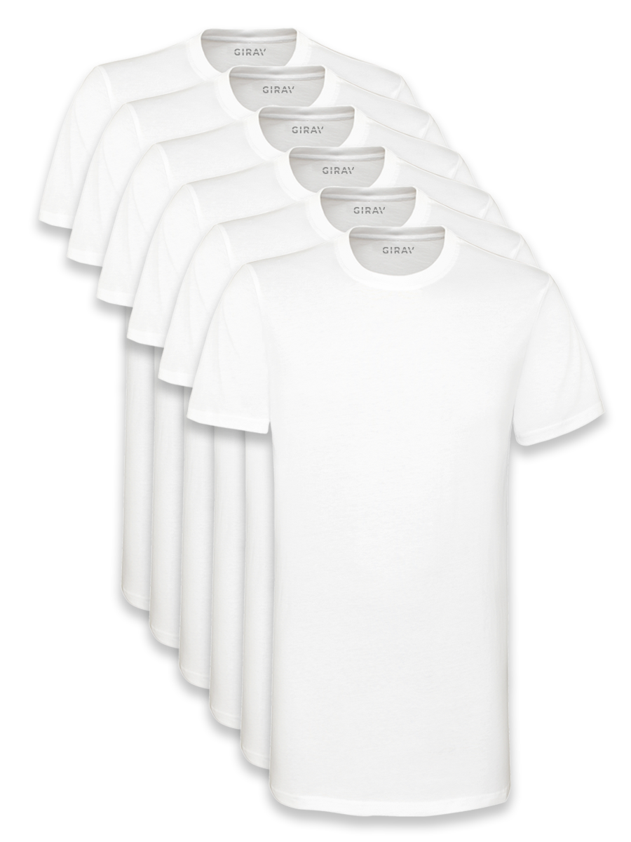 SixPack Sydney Heavy T-shirts, 6-pack Wit